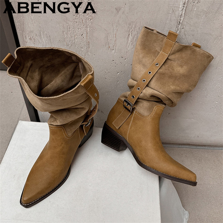 Women Fashion Week 2026 - 2026 New Western Cowboy Knight Boots