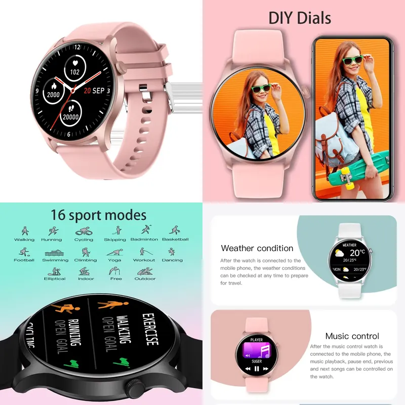 Fashion Women Watch - SENBONO MAX8 Men Smart Watch Women