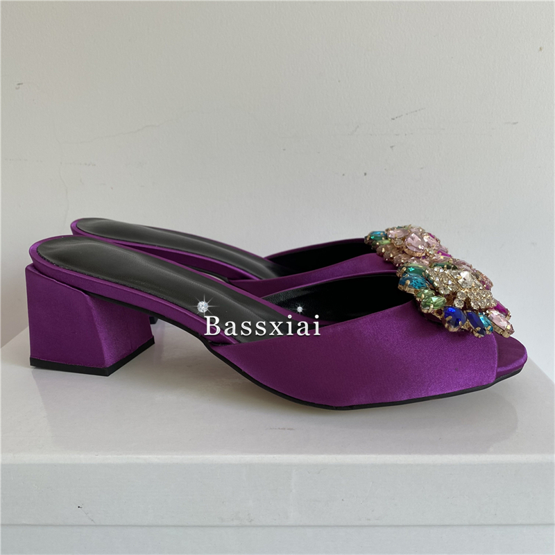 Colorful Rhinestone Buckle Dec - Women'S Fashion For Summer 2025 recension och pris