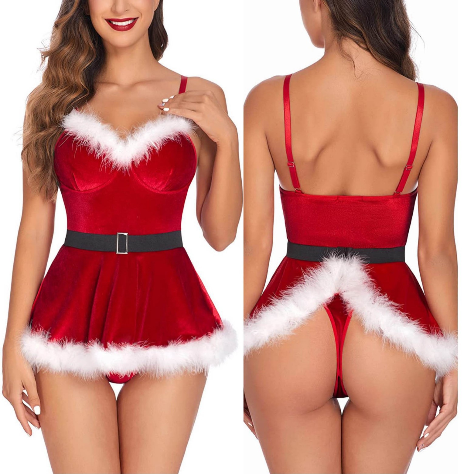 Women's Sexy Nightgown Santa C - Women'S Fashion Line recension och pris