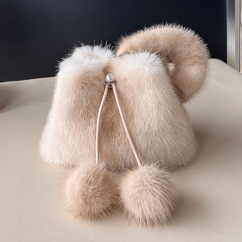 Y2K Real Mink Fur Handbag Wome - Women'S Real Y2K Fashion recension och pris