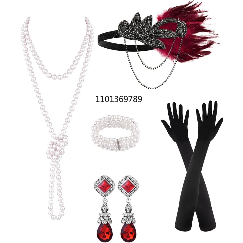 6 Pcs 1920s Flapper Accessorie - Women'S Fashion Roaring 20S recension och pris