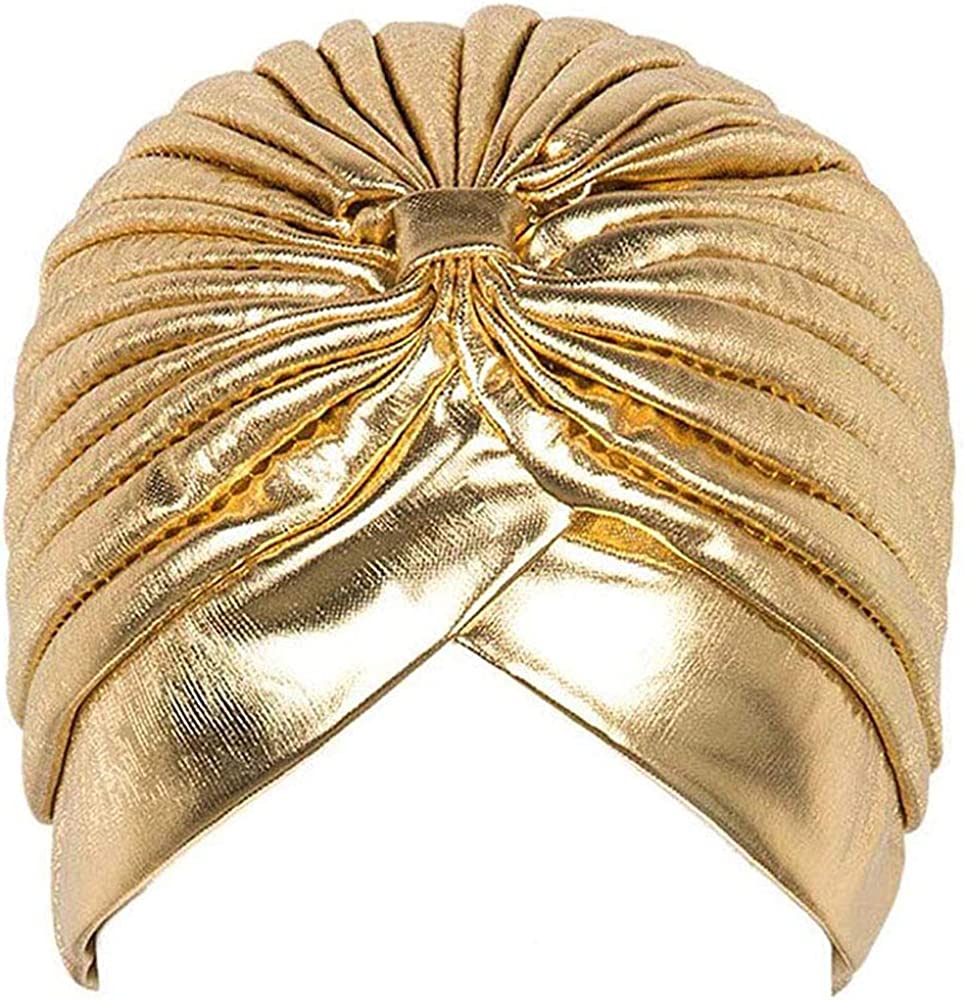 Metallic Turban Head Wrap Hat  - Women'S Fashion Visor recension och pris