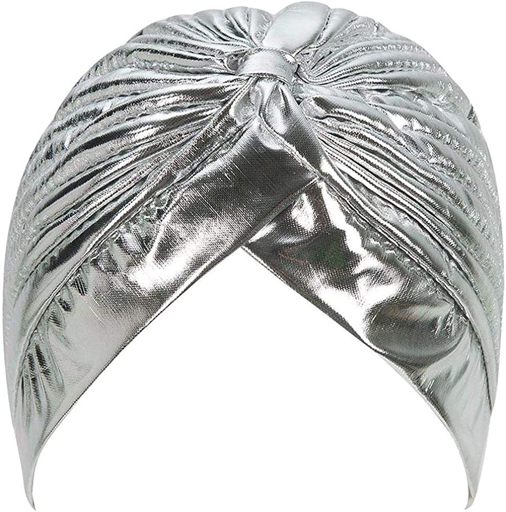 Metallic Turban Head Wrap Hat  - Women'S Fashion Visor recension och pris