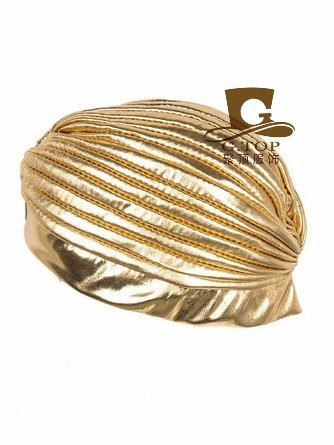 Metallic Turban Head Wrap Hat  - Women'S Fashion Visor recension och pris