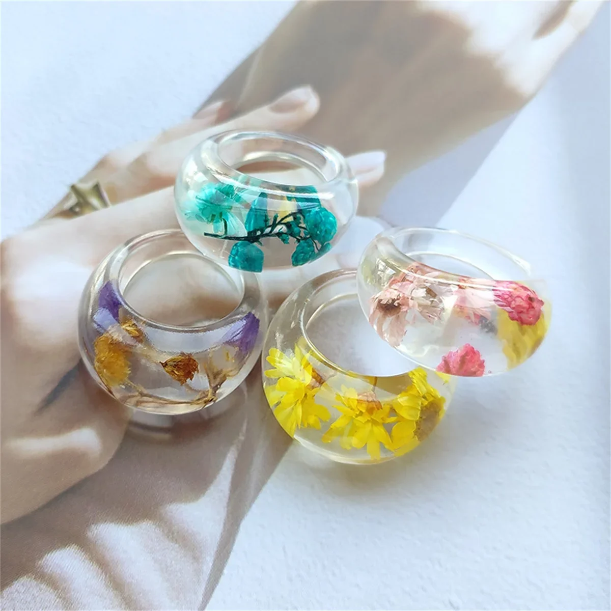 Transparent Resin Cute Ring Re - Women'S Real Y2K Fashion recension och pris