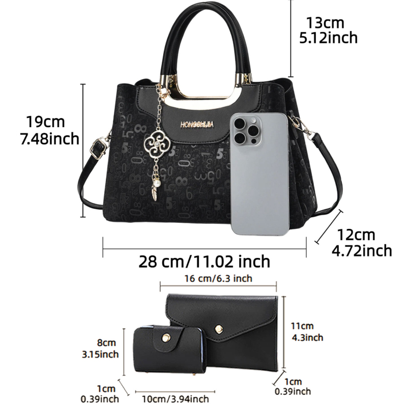 3-piece Fashion Women's Handba - Crossbody Bag Women recension och pris