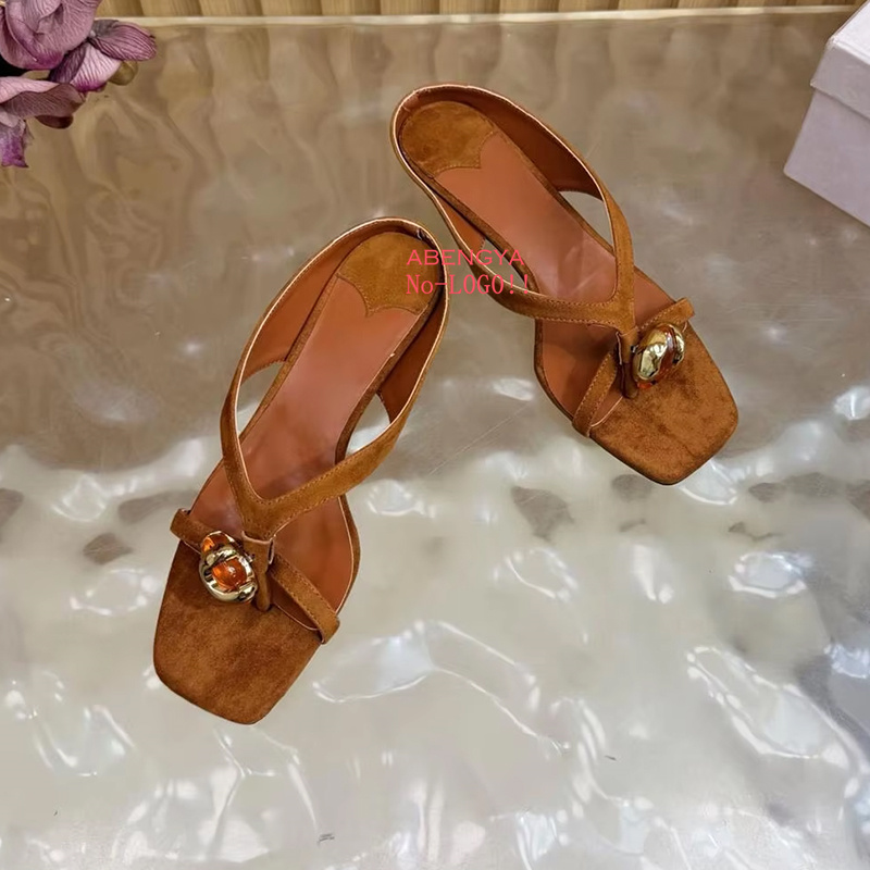 2026 Summer New Suede Slippers - Women'S Fashion Designer Clothes recension och pris