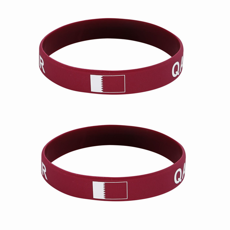 2pcs Qatar Flag Silicone Brace - Women Fashion Qatar recension och pris