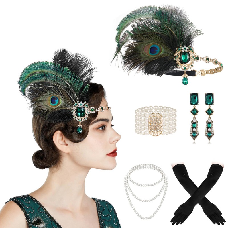 Flapper Accessories Set 1920s  - Women'S Fashion Roaring 20S recension och pris