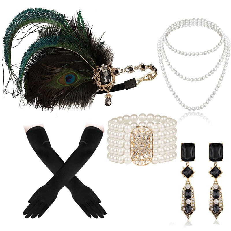 Flapper Accessories Set 1920s  - Women'S Fashion Roaring 20S recension och pris