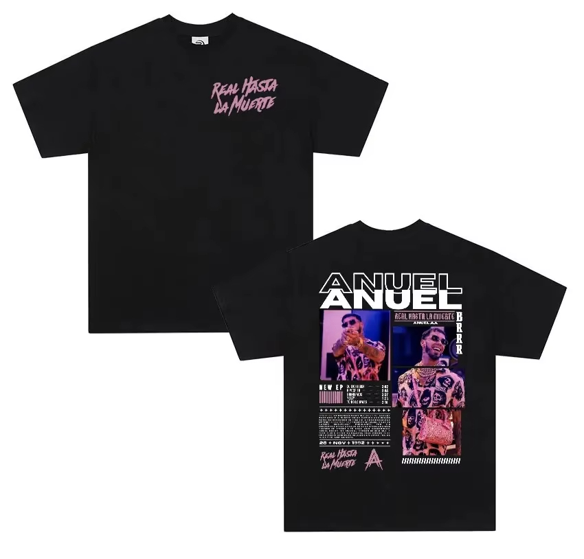 Rapper ANUEL AA Real Hastala M - Women'S Real Y2K Fashion recension och pris
