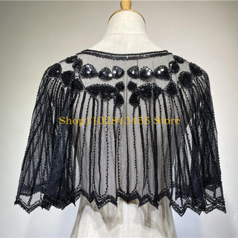 49MC 1920s Flapper Beaded Shaw - Women'S Fashion Roaring 20S recension och pris