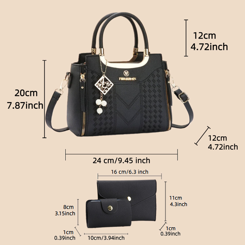 3-piece handbag set made of ly - Crossbody Bag Women recension och pris