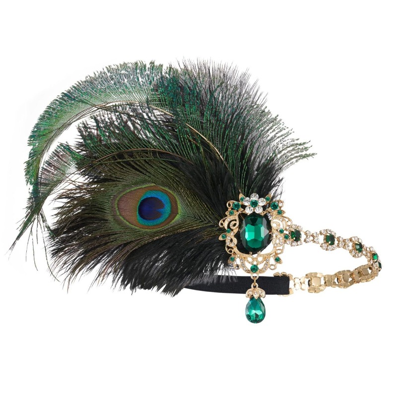 1920s Flapper Peacock Feather  - Women'S Fashion Roaring 20S recension och pris