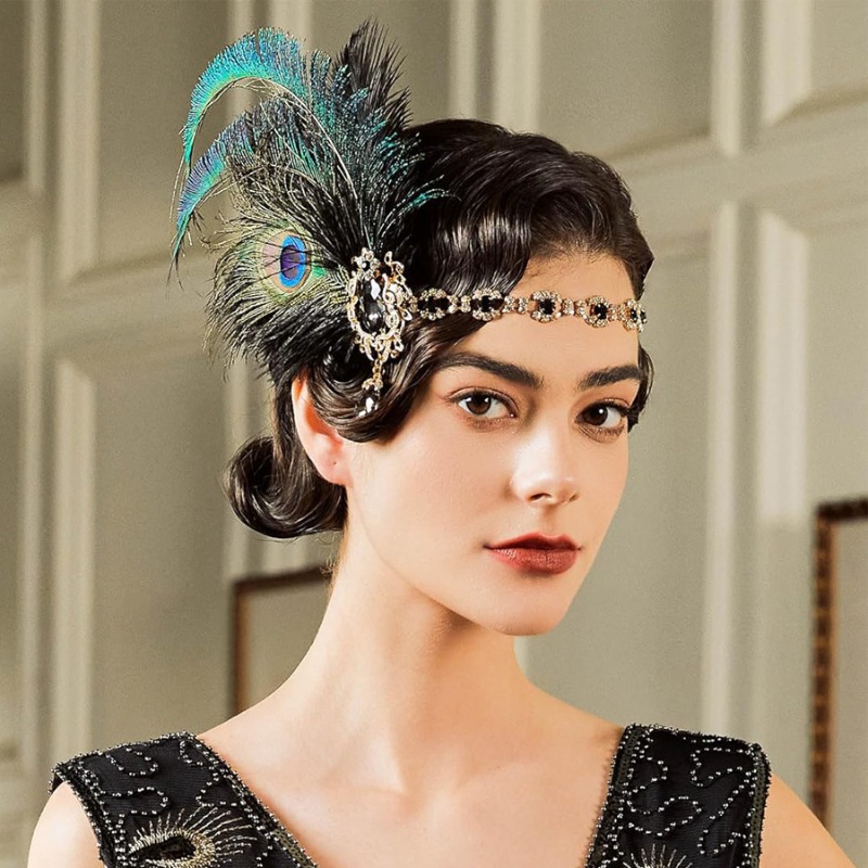 1920s Flapper Peacock Feather  - Women'S Fashion Roaring 20S recension och pris