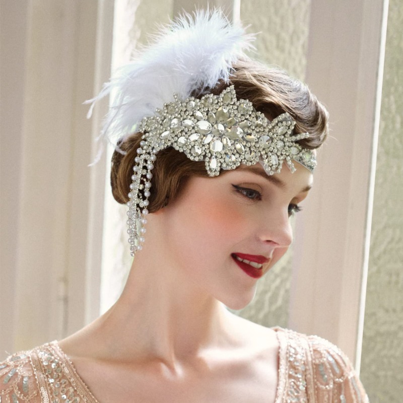Vintage 1920s Flapper Headband - Women'S Fashion Roaring 20S recension och pris