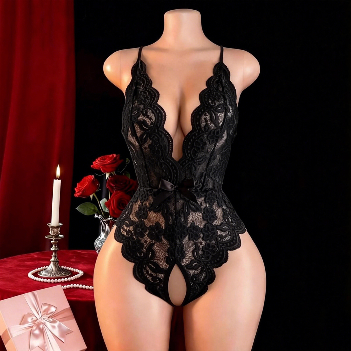 Hot Crotchless Sexy Lingerie F - Women'S Fashion Line recension och pris