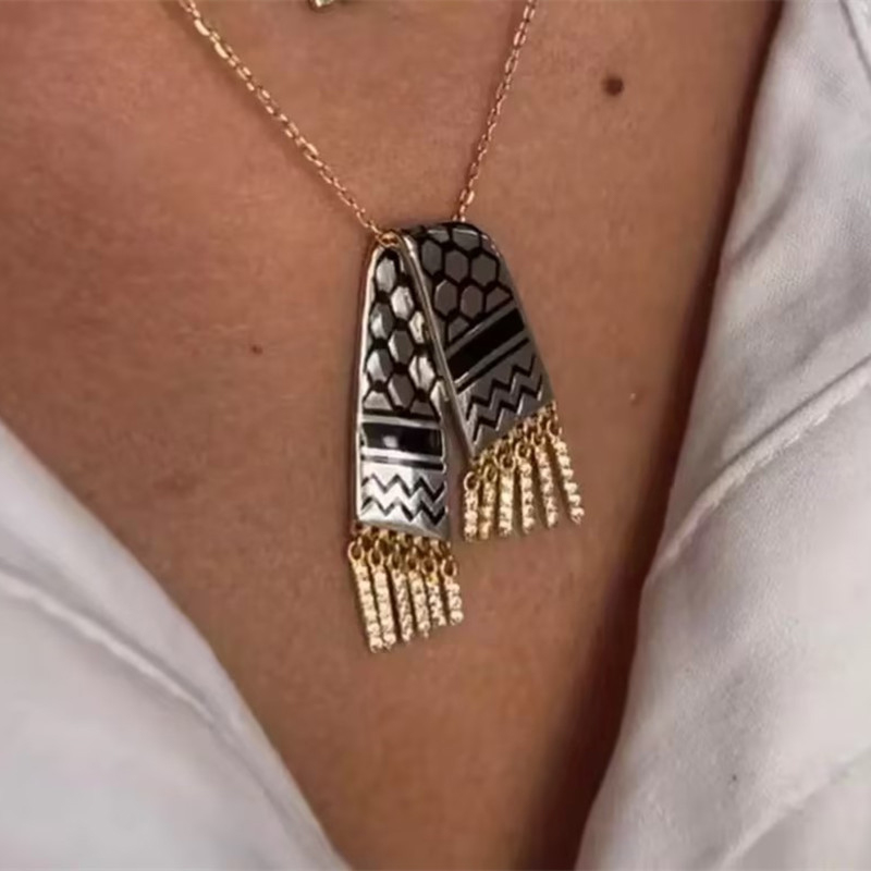 Stainless Steel Scarf Shape Zi - Women Fashion Qatar recension och pris