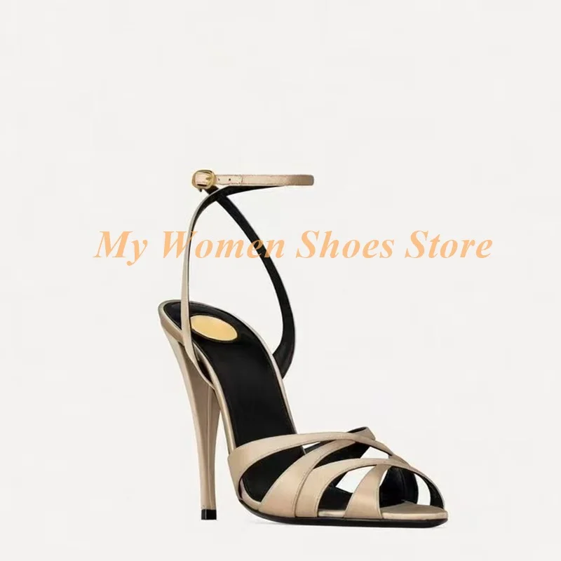 Cross Strap Open Toe Sandals A - Women Fashion Ideas recension och pris