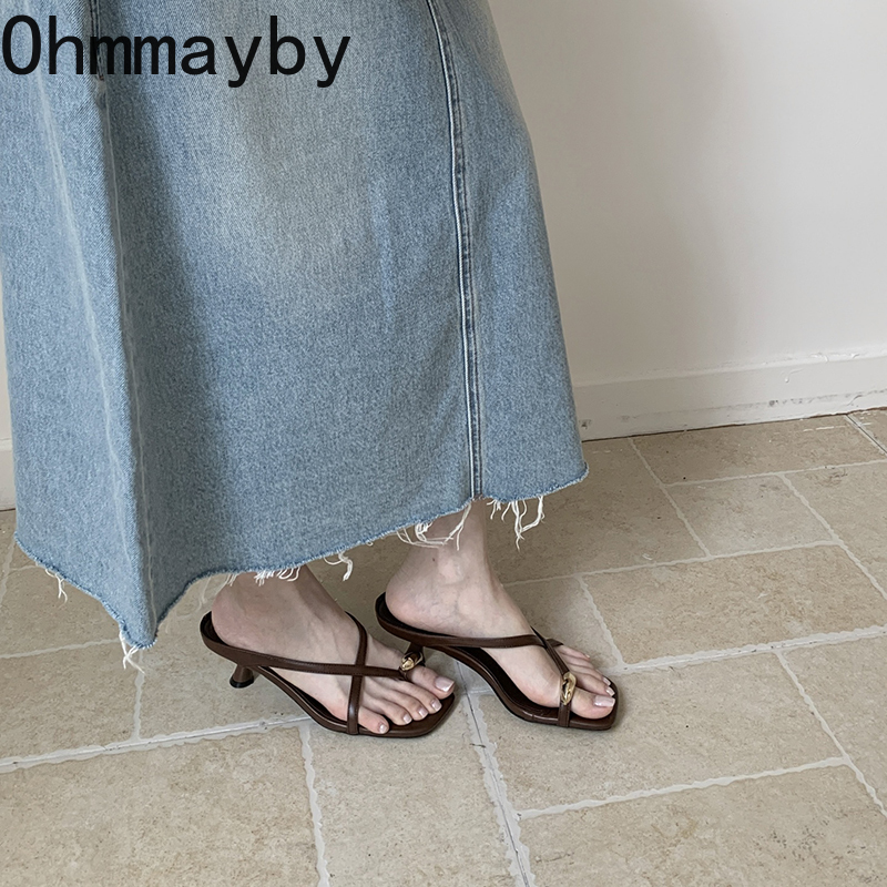 Designer Summer Metal Clip Toe - Women'S Fashion Designer Clothes recension och pris