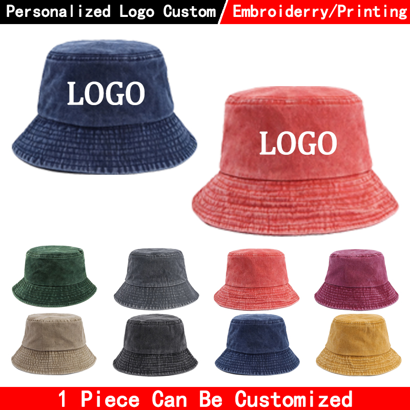 Custom logo Denim Bucket Hat F - Women'S Fashion Visor recension och pris