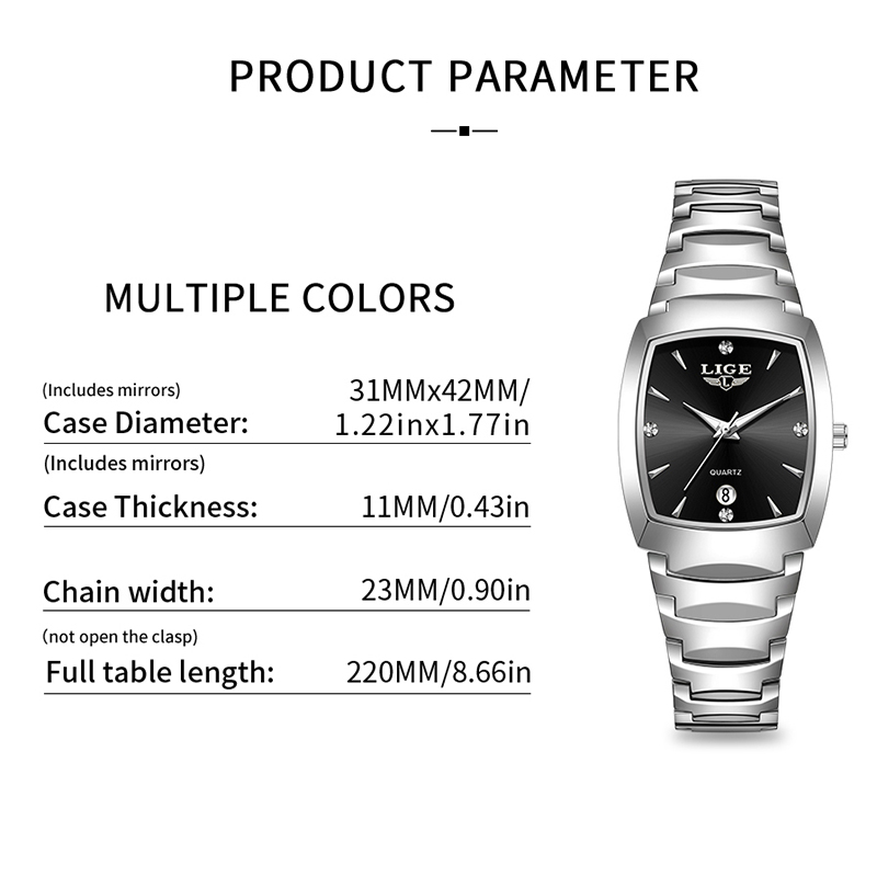 LIGE Watch women Business Luxu - Fashion Women Watch recension och pris