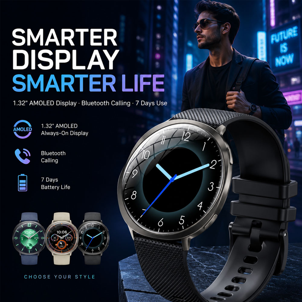 New M301 Smart Watch Round AMO - Women Fashion Week 2026 recension och pris