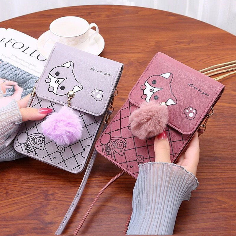 Cute Cartoon Pattern Touch-Scr - Crossbody Bag Women recension och pris