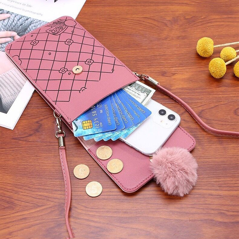 Cute Cartoon Pattern Touch-Scr - Crossbody Bag Women recension och pris