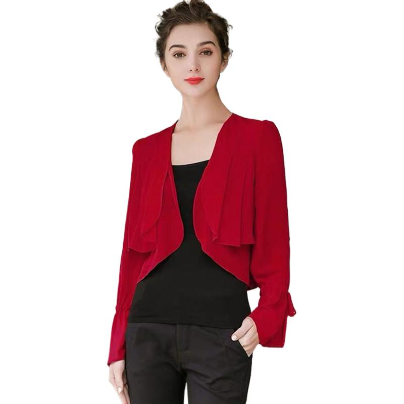 Women Ruffled Sleeve thin chif - Women'S Fashion Kimono recension och pris