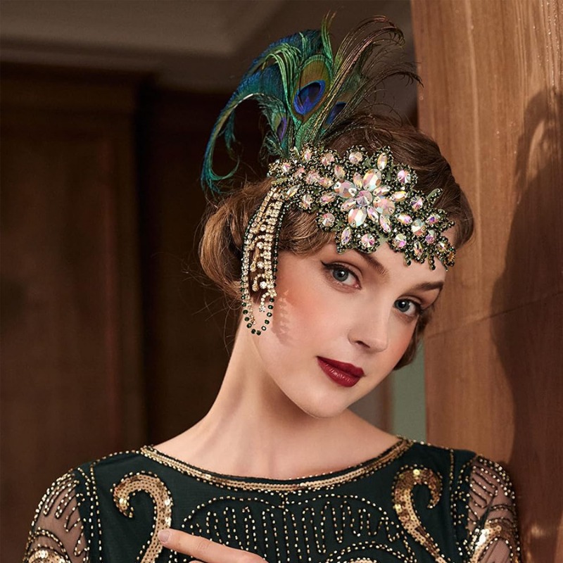 Vintage 1920s Flapper Headband - Women'S Fashion Roaring 20S recension och pris