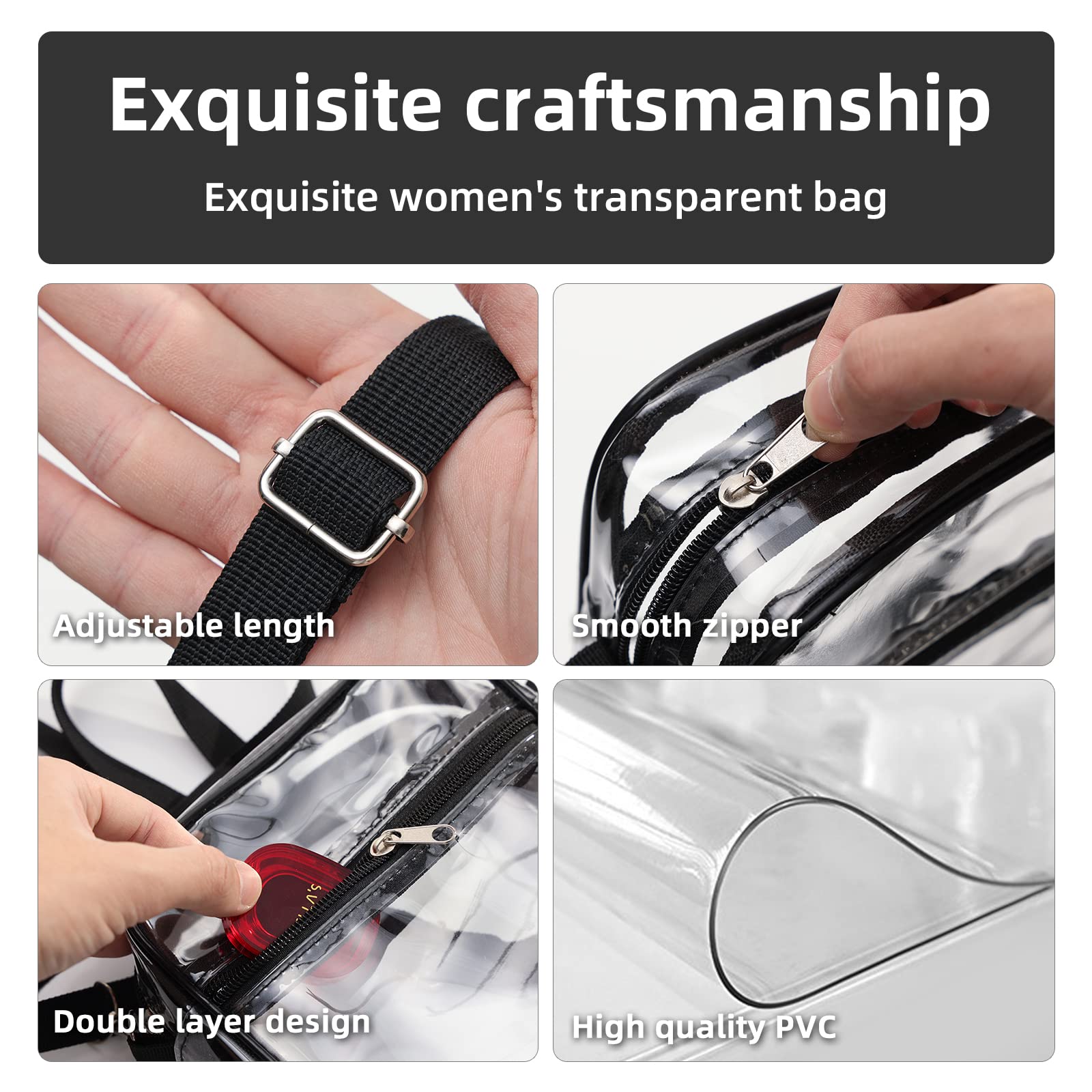 1-10PCS Women Clear Crossbody  - Crossbody Bag Women recension och pris