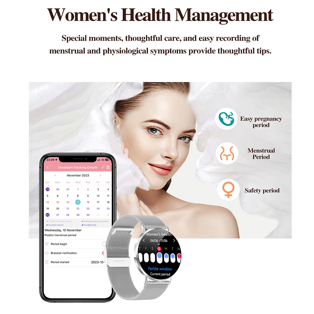 KM88 Women Smartwatch Fashion  - Women Fashion Week 2026 recension och pris
