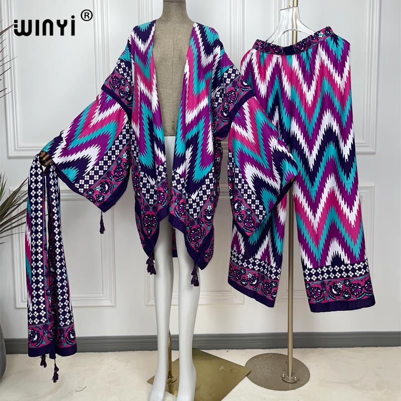 WINYI two-piece suit kimono st - Women'S Fashion Kimono recension och pris
