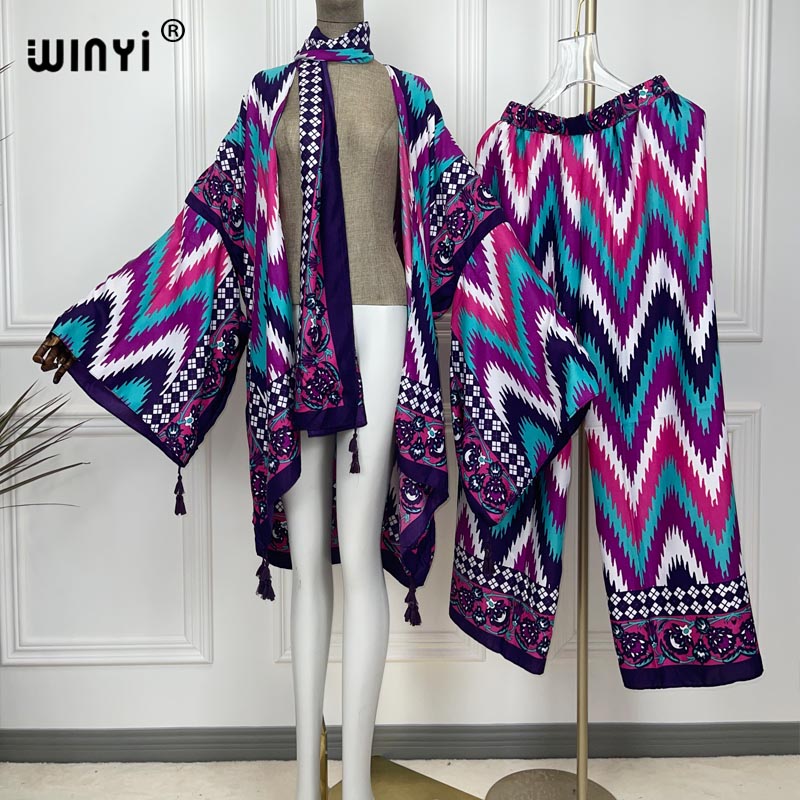 WINYI two-piece suit kimono st - Women'S Fashion Kimono recension och pris