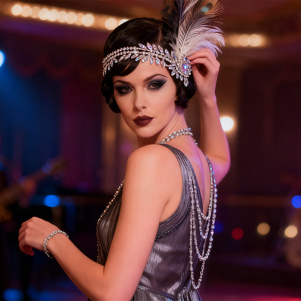 1920s Great Gatsby Feather Hea - Women'S Fashion Roaring 20S recension och pris