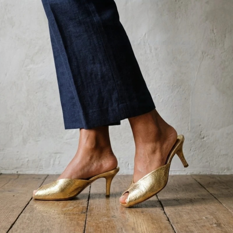 Women's Pumps Designer Gold Wo - Women'S Fashion Designer Clothes recension och pris