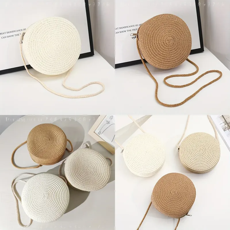Round Woven Rattan Crossbody B - Crossbody Bag Women recension och pris